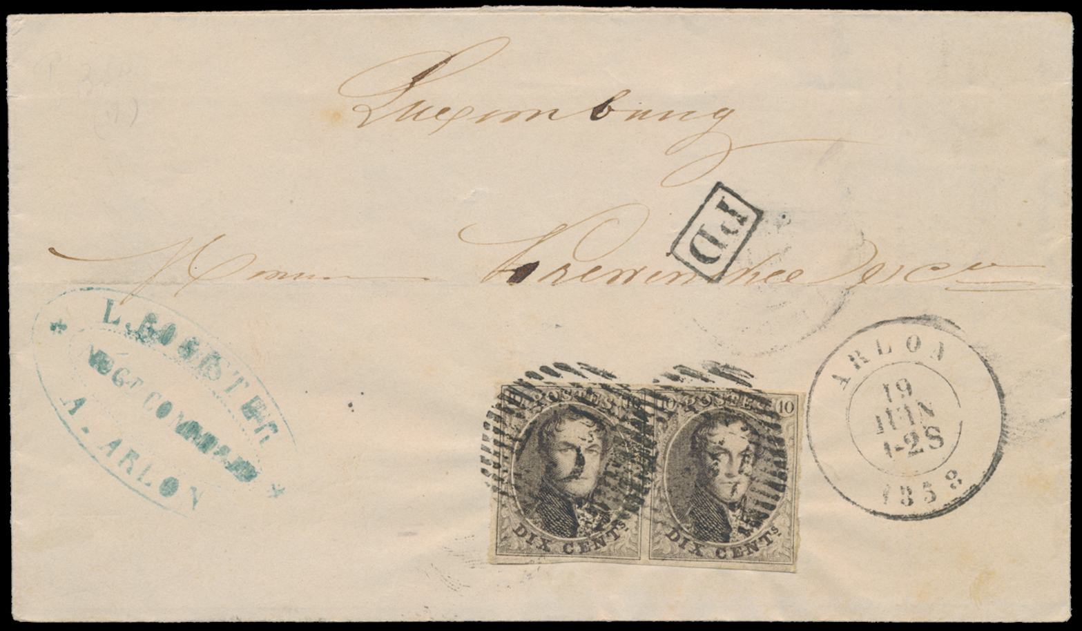 Lot 1049 - Epauletten 20 cent. Plaat II Perceptie -  Van Looy & Van Looy Sale #176 , Special Classic Europe