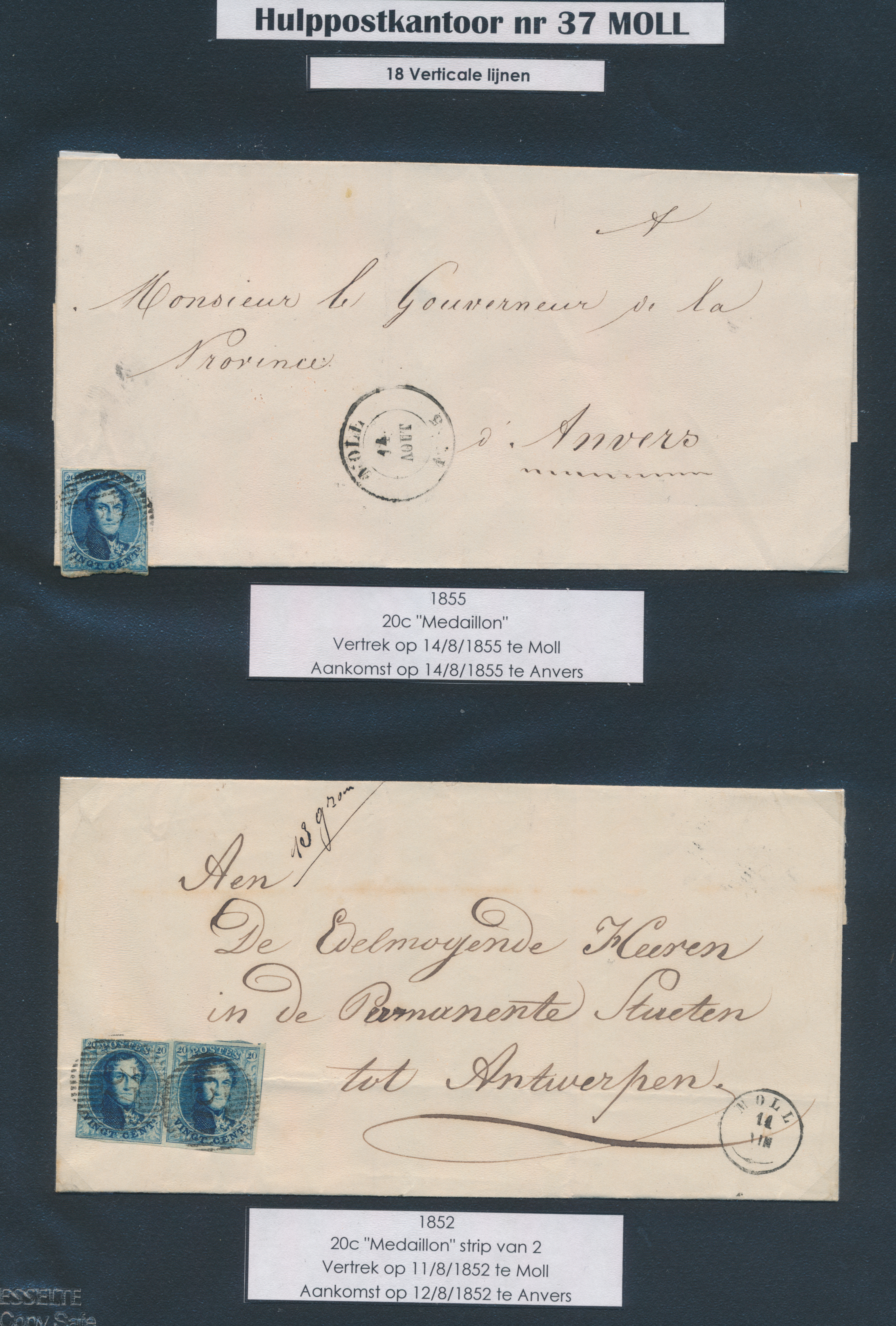 Lot 1148 - Medaillons wmk. in kader 10 cent. Perceptie - Van Looy & Van Looy Sale #176 , Special Classic Europe Lot 1148 - Medaillons wmk. in kader 10 cent. Perceptie - Van Looy & Van Looy Sale #176 , Special Classic Europe