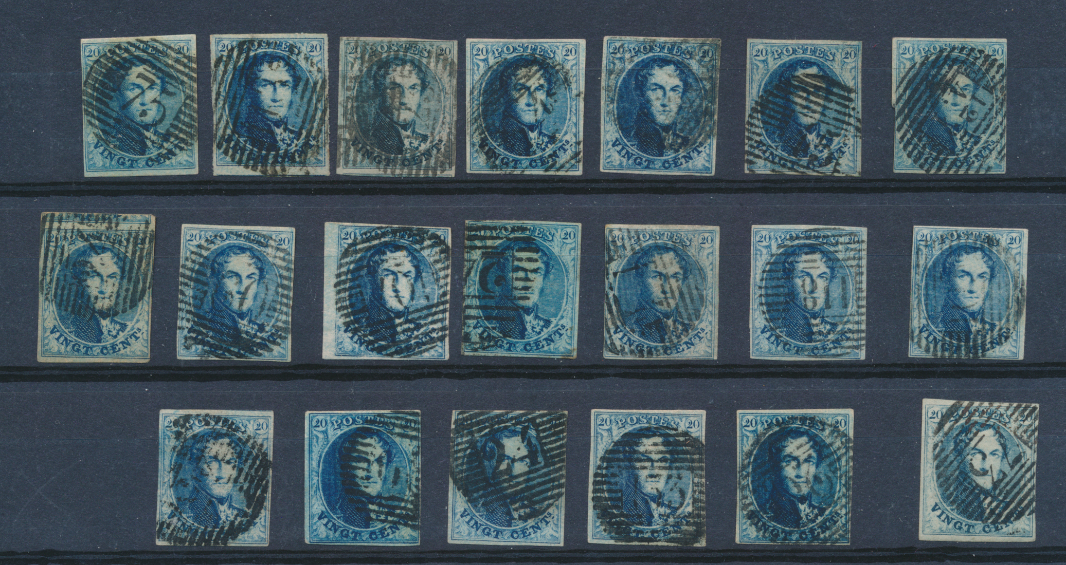 Lot 1158 - Medaillons wmk. in kader 10 cent. Distributie en landelijke stempels - Van Looy & Van Looy Sale #176 , Special Classic Europe Lot 1158 - Medaillons wmk. in kader 10 cent. Distributie en landelijke stempels - Van Looy & Van Looy Sale #176 , Special Classic Europe