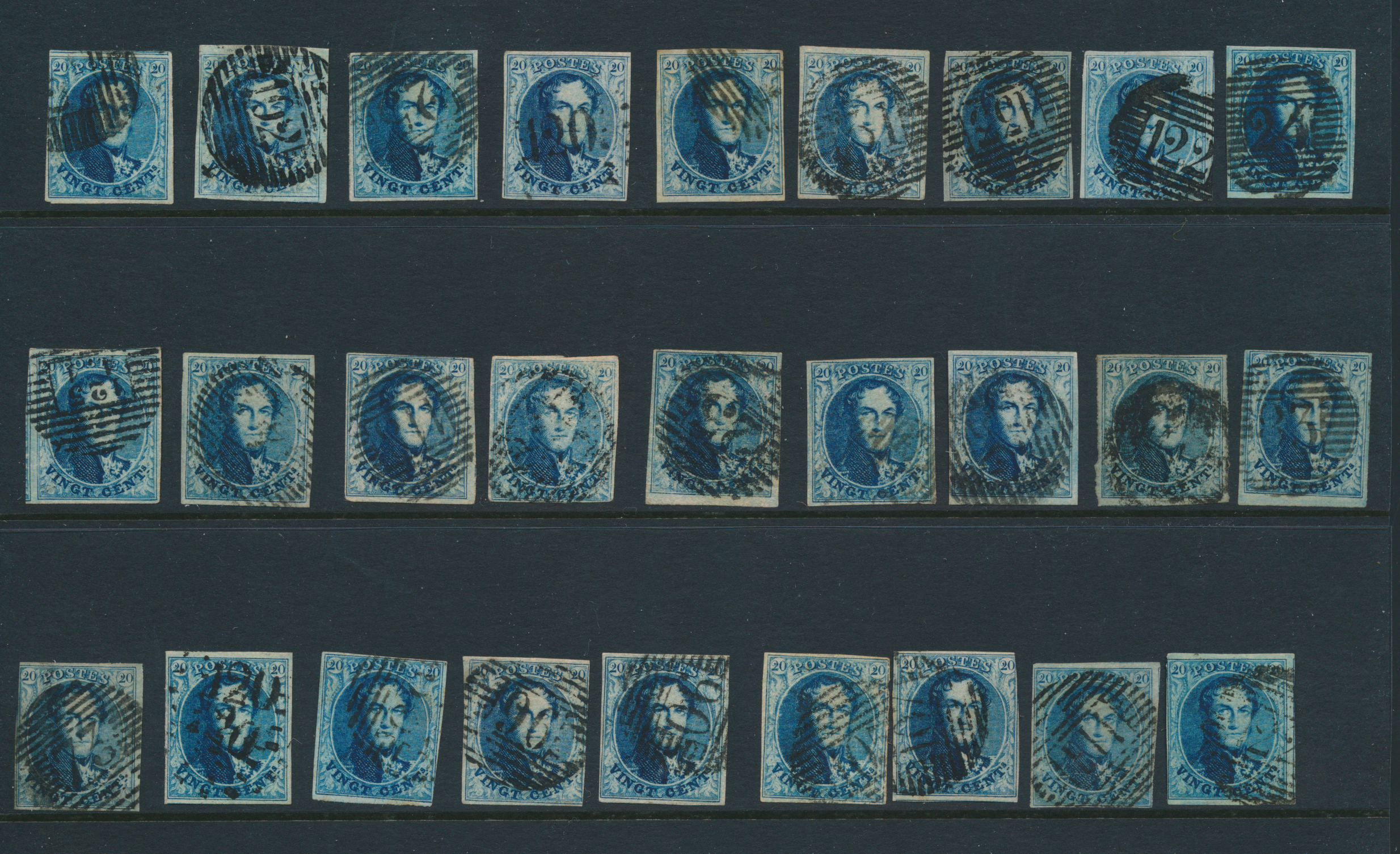 Lot 1161 - Medaillons wmk. in kader 10 cent. Samenstellingen - Van Looy & Van Looy Sale #176 , Special Classic Europe Lot 1161 - Medaillons wmk. in kader 10 cent. Samenstellingen - Van Looy & Van Looy Sale #176 , Special Classic Europe
