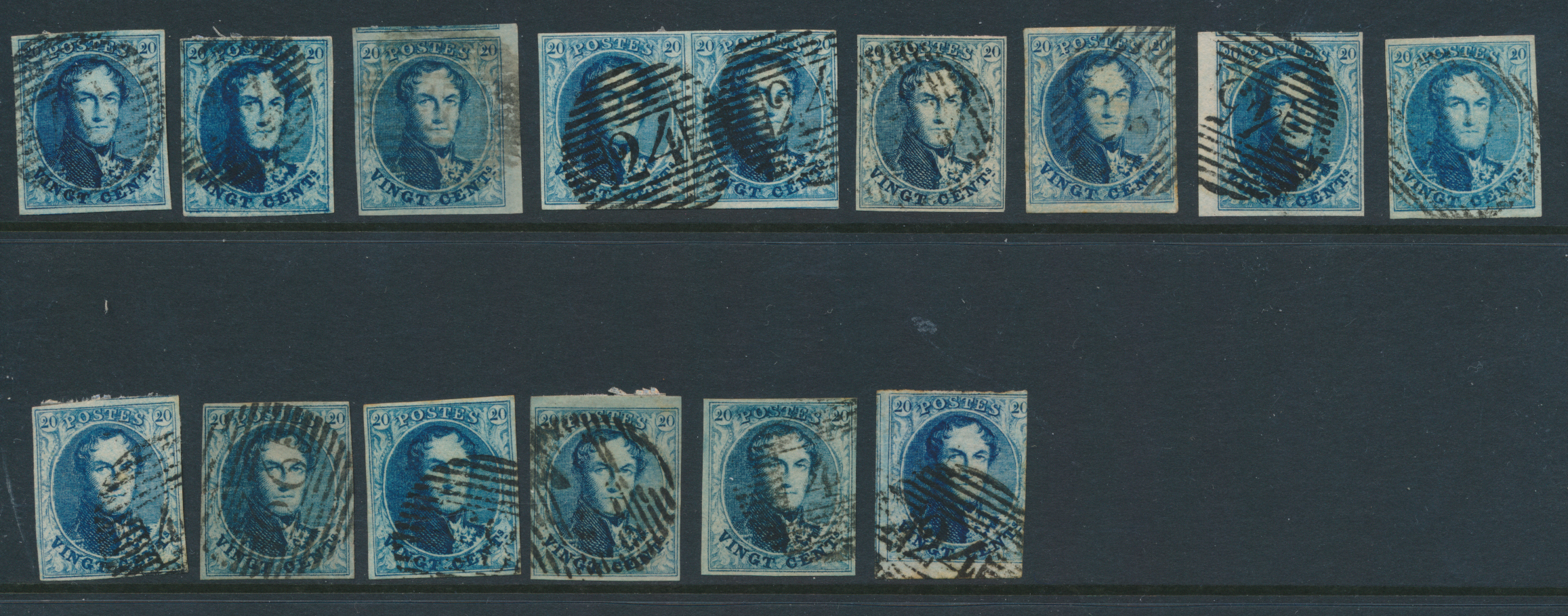 Lot 1162 - Medaillons wmk. in kader 10 cent. Samenstellingen - Van Looy & Van Looy Sale #176 , Special Classic Europe Lot 1162 - Medaillons wmk. in kader 10 cent. Samenstellingen - Van Looy & Van Looy Sale #176 , Special Classic Europe