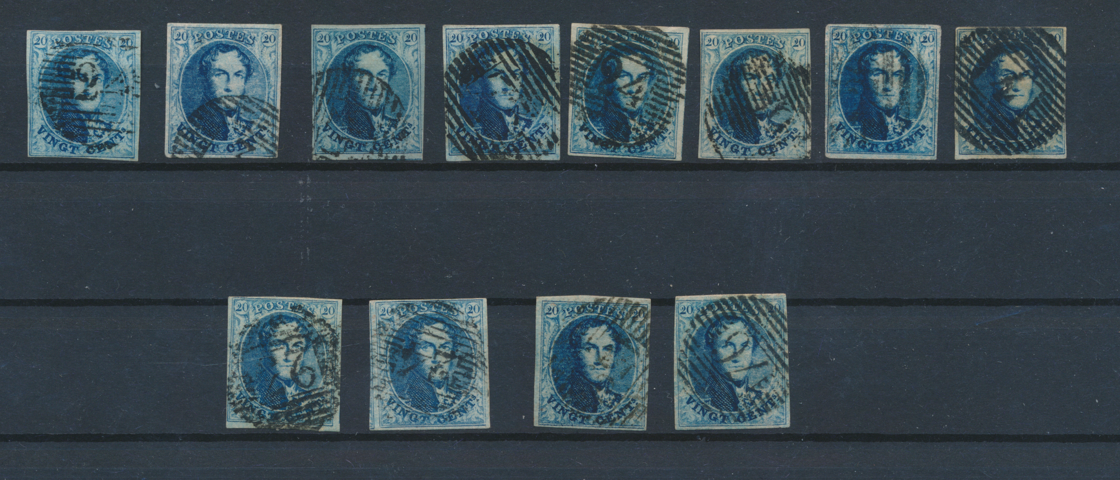 Lot 1164 - Medaillons wmk. in kader 10 cent. Samenstellingen - Van Looy & Van Looy Sale #176 , Special Classic Europe Lot 1164 - Medaillons wmk. in kader 10 cent. Samenstellingen - Van Looy & Van Looy Sale #176 , Special Classic Europe