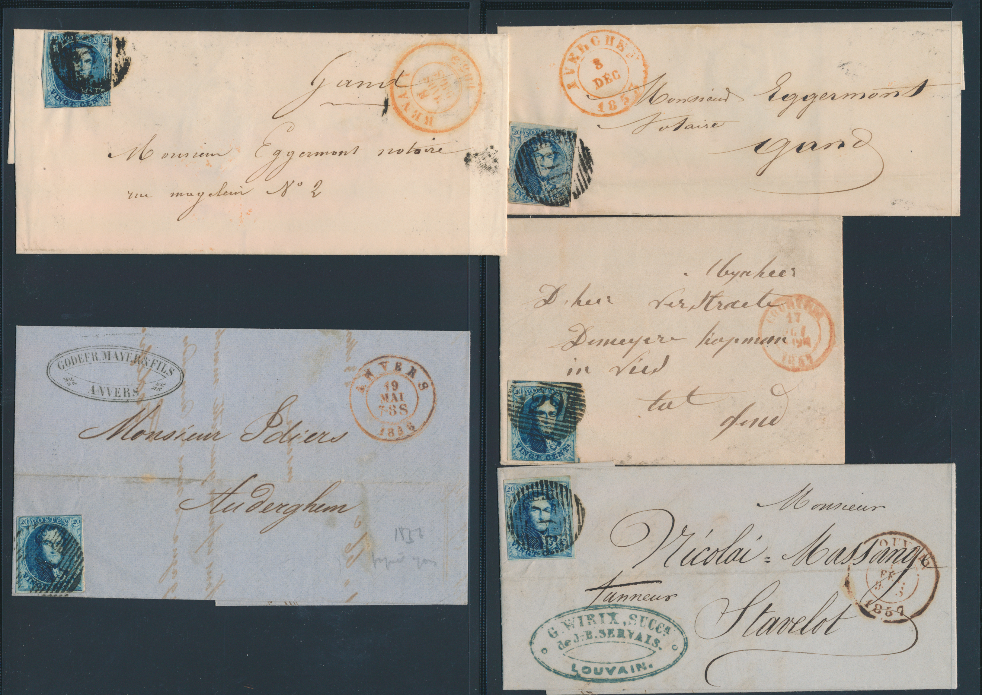 Lot 1165 - Medaillons wmk. in kader 20 cent. Perceptie - Van Looy & Van Looy Sale #176 , Special Classic Europe Lot 1165 - Medaillons wmk. in kader 20 cent. Perceptie - Van Looy & Van Looy Sale #176 , Special Classic Europe