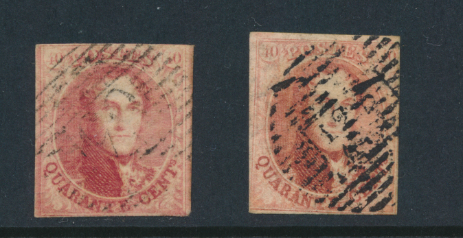 Lot 1198 - Medaillons wmk. in kader 40 cent.  Perceptie -  Van Looy & Van Looy Sale #176 , Special Classic Europe