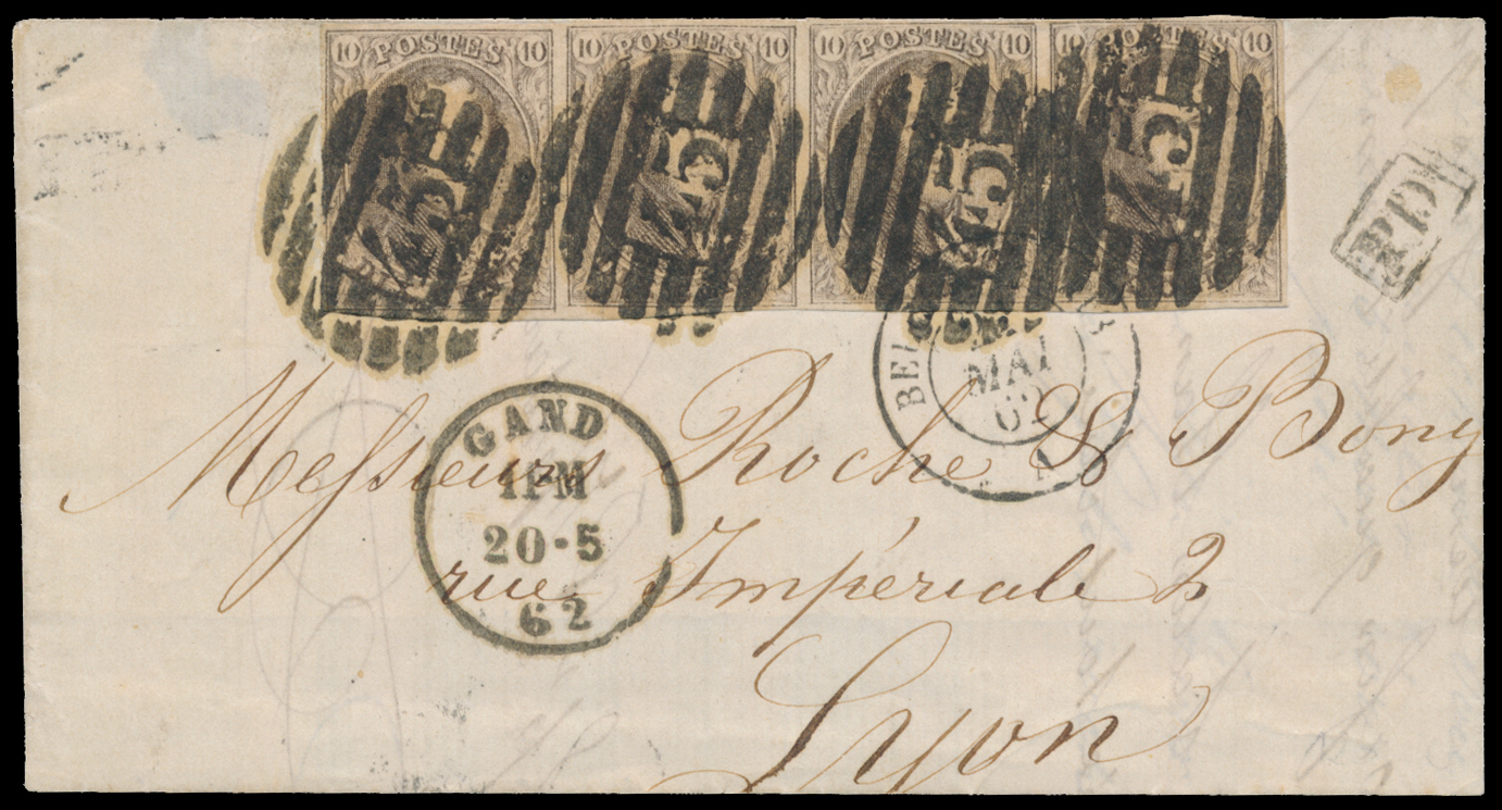 Lot 1260 - Medaillons wmk. zonder kader 20 cent. Perceptie - Van Looy & Van Looy Sale #176 , Special Classic Europe Lot 1260 - Medaillons wmk. zonder kader 20 cent. Perceptie - Van Looy & Van Looy Sale #176 , Special Classic Europe