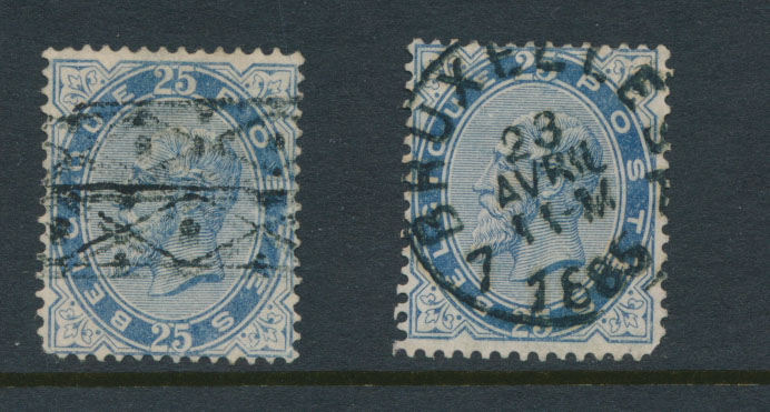 Lot 1844 - Uitgifte 1869 Leopold II Gebruikt Samenstellingen - Van Looy & Van Looy Sale #176 , Special Classic Europe Lot 1844 - Uitgifte 1869 Leopold II Gebruikt Samenstellingen - Van Looy & Van Looy Sale #176 , Special Classic Europe